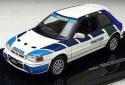 Minicar 143 Mazda 323GT-Ae 1991 White x Blue CLC237]